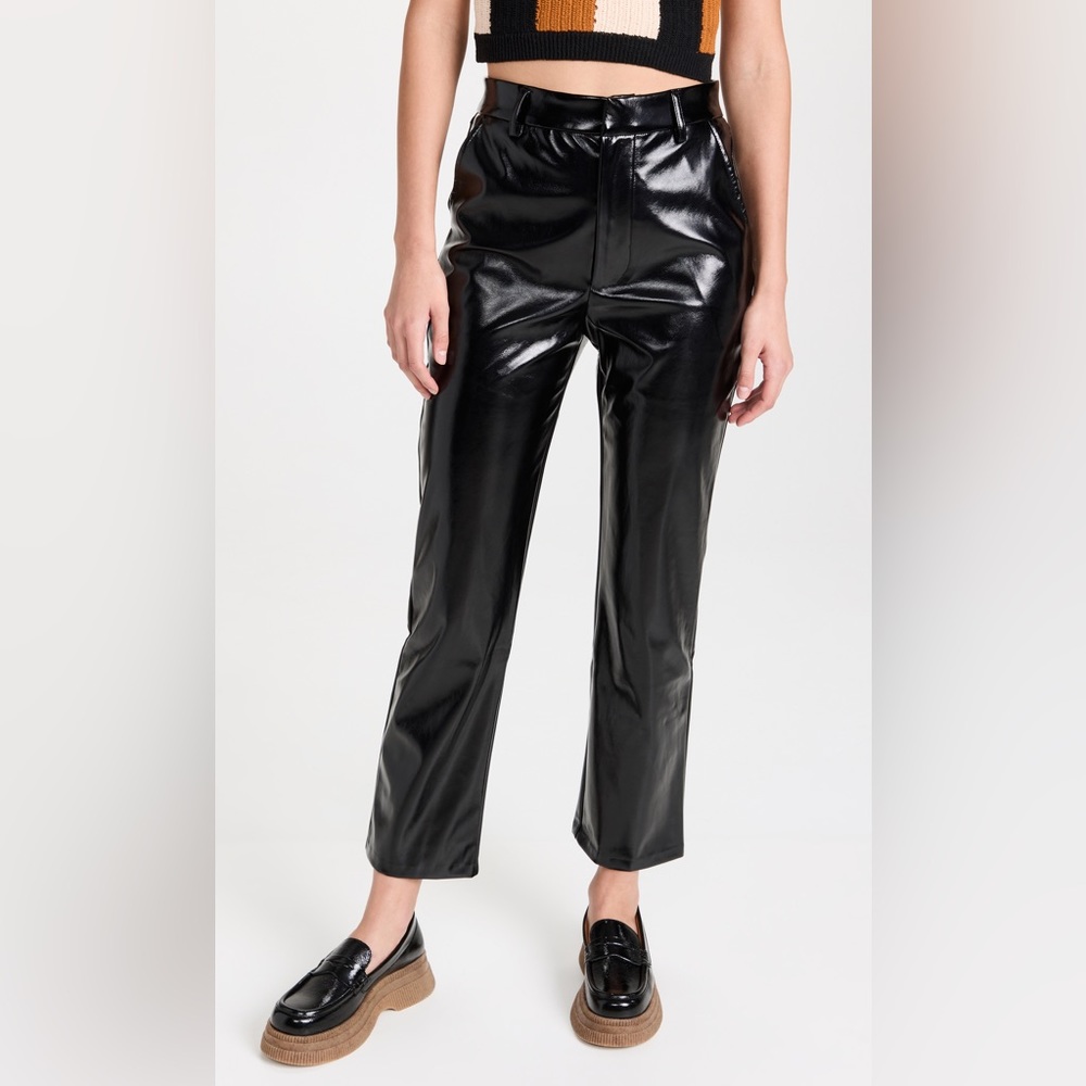 English Factory - Faux Leather Pants (Black)